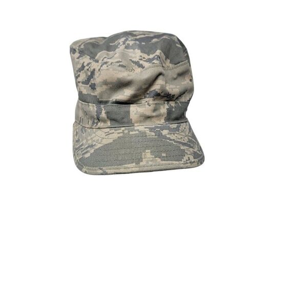 Unisex Air Force ABU Digital Camouflage Utility Cap Sz 7 1/8 Military Uniform - Picture 7 of 7